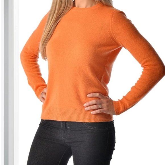 Cashmere Boutique Sweaters - Cashmere Boutique Crew Neck Long Sleeve Cashmere Sweater S